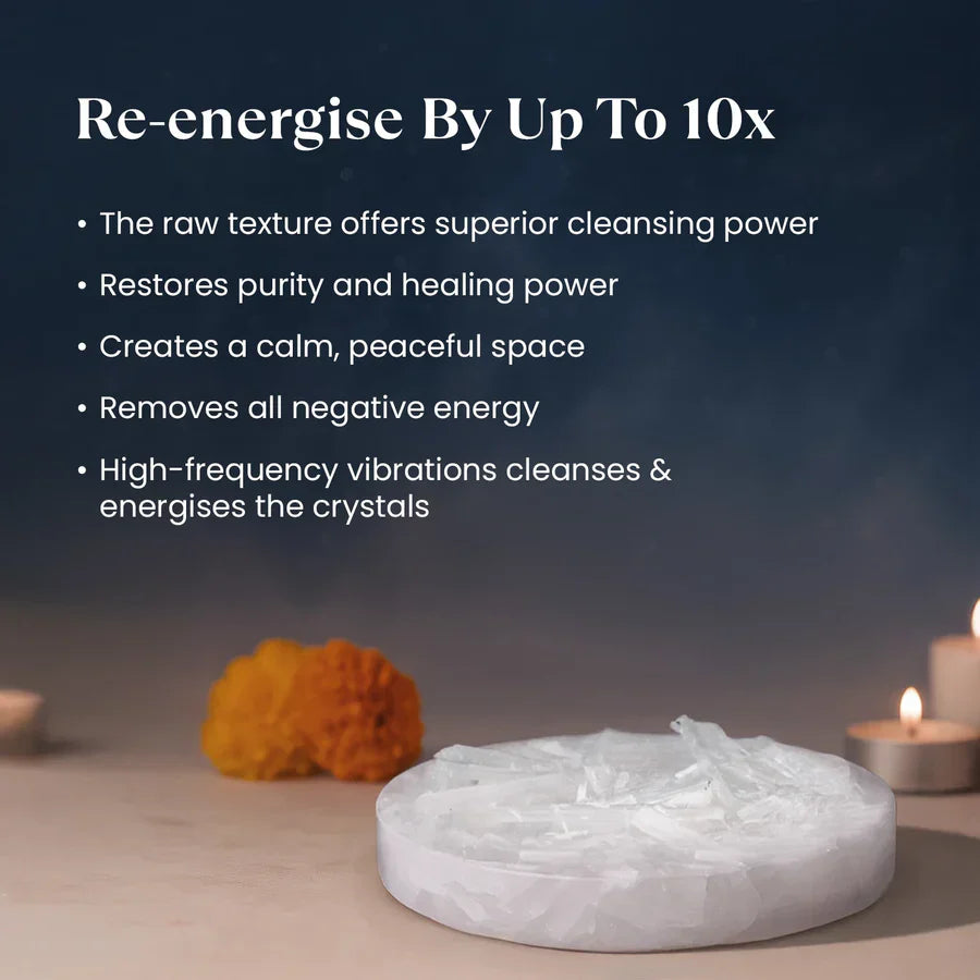 💰 Dhan Yog Bracelet with Raw Selenite Plate